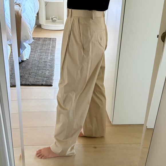 The Row Marian Cotton Pleated Trousers 6 - Picture 8 of 13